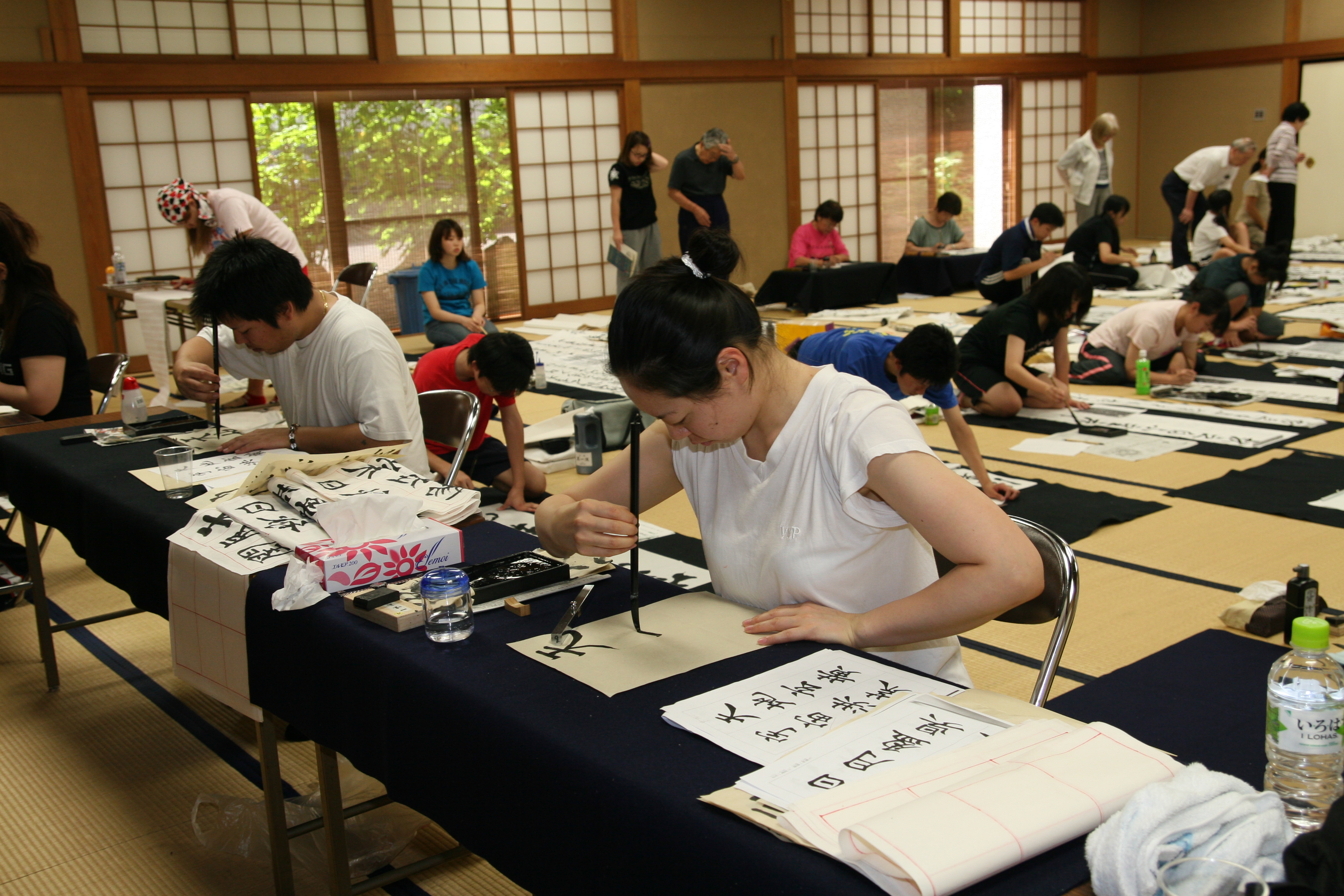 1年生は廻腕法を学びます